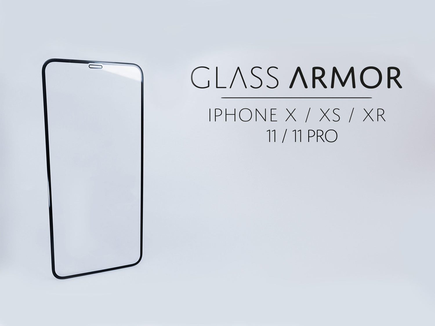 Glass Armor v2 - Beskyttelsesglas til iPhone - make it stick